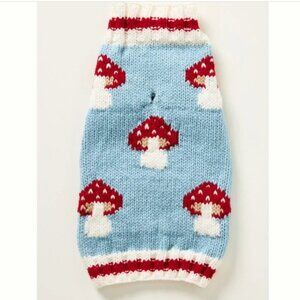 Anthropologie Dog Sweater - Mushroom - New, Never Worn! Size Small
